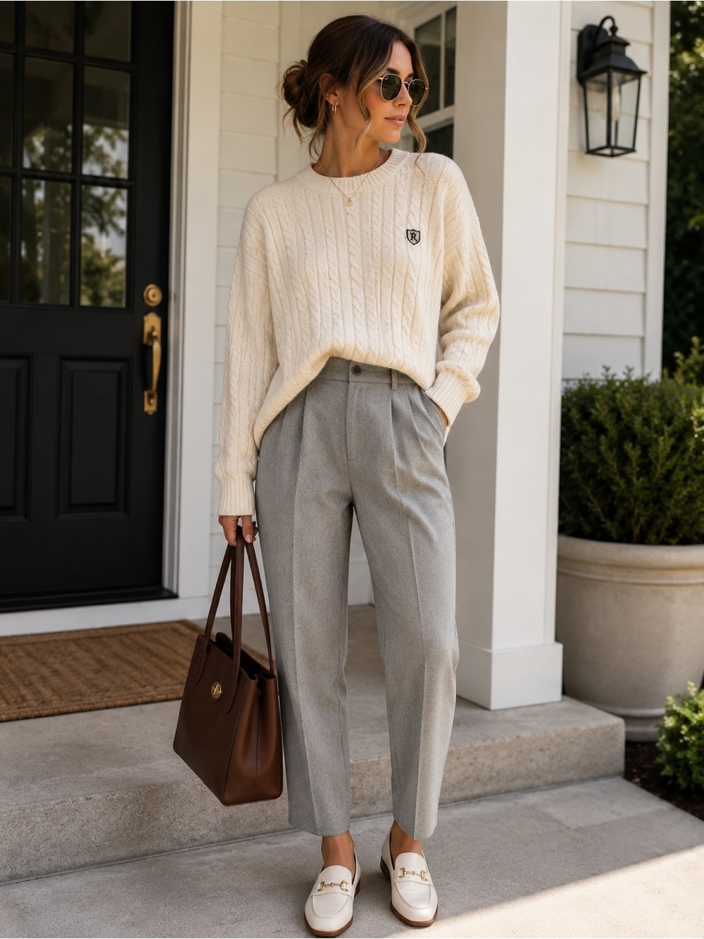 Vintage Impromptu Gray Pleated Dress Pants Size 16 | Preppy Trousers